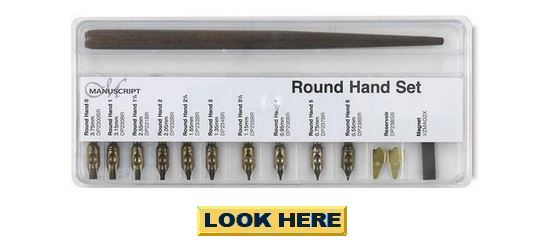 Manusript calligraphy
                          dip pen set